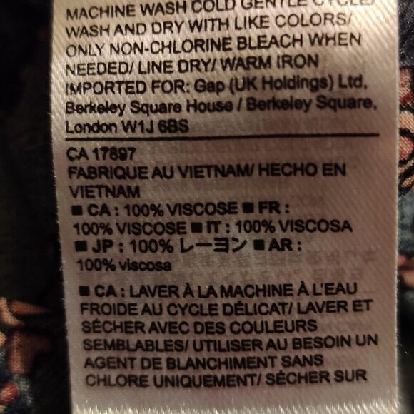 GAP SLEEVELESS, PRINTED BLOUSE - SIZE L - Picture 4 of 5